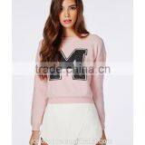 100% Cotton Cropped Sequined Plain Hoodies Wholesale Long Sleeve Bulk Hoodies thumbnail-4