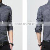 2016 NEW Arrive Coming Shirt for Men Turn up Collar Button up Contrast Color Vivid Green Heart Printing thumbnail-6