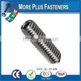 Made in Taiwan DIN 914 Cone Point Grub Screw DIN 914 thumbnail-6