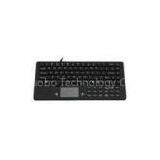 Laser Engraved Characters Water Proof Metal Industrial Keyboard With Touchpad