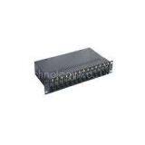 OEM AC 85-265V 16 Slot Fiber Optical Media Converters Card Module With 2U Rack thumbnail-1