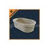 Beige Round Natural Stone Tub Soaking Hand Carved Polished Marble thumbnail-1