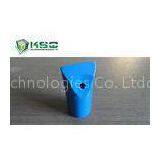 Blue Tungsten Carbide Tapered Chisel Drill Bit Flat Chipways