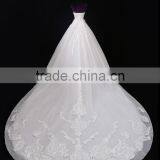Strapless Lace Mermaid Color Wedding Dress Bridal for Bride Sleeveless Sexy Bridal Dress F13201 thumbnail-4