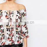 High Quality Spandex Office Lady's Blouse and Skrit Uniform Latest Fashion Blouse Design thumbnail-3