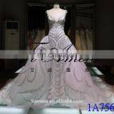 1A756 Princess Heavy Beading Luxury Shining Wedding Gown Evening Dress 2016 thumbnail-1