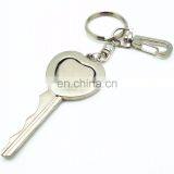 Customized Fashion HOT SALE SILVER HEART METAL HEART KEY CHAIN thumbnail-1