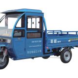 semi closed electric cargo tricycle for loading goods, cabin trike tricycle