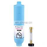 RV Water Filter With Flexible Hose Protector Remove Chlorine Sediment in Drinking Water
