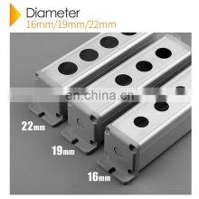 16mm/19mm/22mm Waterproof Aluminium Alloy Metal Push Button Switch Box With Outdoor Power Control Box thumbnail-4