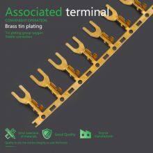 DJ4311-3.2 Fork Lug Horizontal Brass Horizontal 3.2 Fork Terminal thumbnail-5