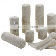 Wholesale Medical 80% Cotton 20% Spandex Natural Color Elastic Crepe Bandage