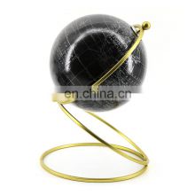 hot selling black gold color map elegant table smooth earth globe decorative