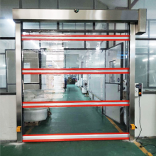 Automatic Rolling Shutter Doors Warehouse Rapid Factory Manufacturing High Speed Aluminum Roll Up Door thumbnail-4