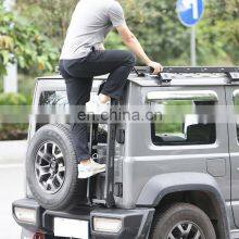 Black Aluminum Rear Ladder for Suzuki Jimny 19+ JB64 JB74 JB64W JB74W Tail Ladder thumbnail-2