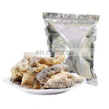 Seafood Snacks Original Color AD BQF Body Part Salmon Pangasius Dried Fish Skin For Cosmetic And Pharmaceutical