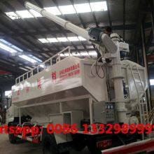 High Quality DONGFENG TIANJIN 10T-12T Animal Feed Pellet Transported Vehicle for Sale thumbnail-2