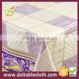 #DP046B Wholesale Cheap Rosettes PVC Party Purple Table Cloth