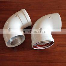 90 Degree White Elbow/Bend/Chimney Flues/Smoke Pipe for Gas Boilers thumbnail-2