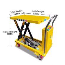 Electric Portable Manual Hydraulic Lift Tables Scissor Lifting Platforms thumbnail-2