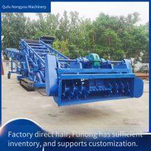 Nongyou Spiral Material Scraper, Grain Depot Belt Conveyor for Loading and Warehousing Machinery, Fully Automatic Crawler Walking Feeder thumbnail-1