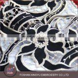 Hot-selling Promotional Custom Chemical Evening Sexy Dress Use Hot Popular Black Gold Lace Fabric Supplier's Choice thumbnail-4