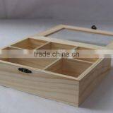 Clear Natural Wood Chocolate Box/tea Box/food Packaging Box