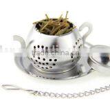 YangJiang Factory Manufacture Large Size Kettle Shaped Tea Strainer
