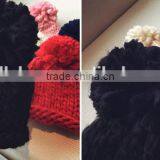 Hot Selling Handmade Knitting Pom Pom Style Ladies Fashion Hats thumbnail-5