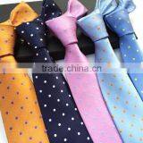 100% Silk Man's Dot Solid Tie Causual Business Wedding Party Luxury Necktie thumbnail-1
