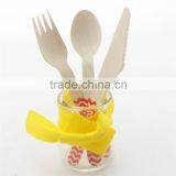 Colorful Mimi Wooden Flatware/Wooden Fork and Spoon/mini Wooden Spoon For Deaaert thumbnail-4