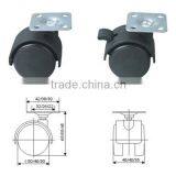 China fixing plate cheap chair leg casters