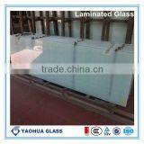 wholesale hot sale glass door double glazing milky white PVB laminated glass