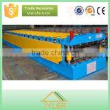 Galvanized Steel Roof Sheet Roll Forming Machinery Line With Automatic Working System