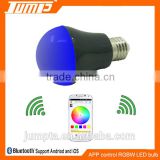 Factory sale smartphone control dimmable multicolor E27 bluetooth smart led lamp
