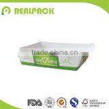 Printed white cardboard paper food packaging box