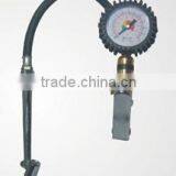 Auto Tire Inflating Gun With Air Pressure Gauge Dual Head Chuck, Tire Inflator