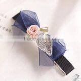 Newest Decorative Hair Bow Flower Hair Clip Bridal Hair Accessories thumbnail-1