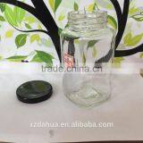 200ml Square Glass Jar for Honey With Metal Lid thumbnail-5