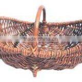Large Size Vegetable Basket With Handle Looks Old Picinc Storage Bins thumbnail-3