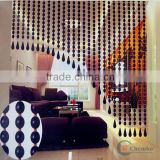China supplier fashion style wood crystal bead curtain