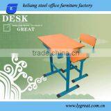 Single Steel School Chair and Table