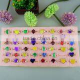 Colorful Epoxy Rings Multi-shape Finger Rings Customized for Kids