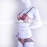 Elegant Women Padded Underwired Bra Lace Underwear Set thumbnail-3