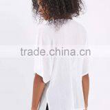 OEM Boat Neck Loose Short Sleeve Casual Tshirts in Bulk for Women Ethnic Clothing Romanian Indian African Style thumbnail-4