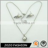Fashion high quality jewelry rhinestone pearl crystal necklace set for wedding                        
                                                                                Supplier's Choice