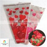 factory price opp flower sleeve/flower sleeve for Valentines Day/plastic flower sheet