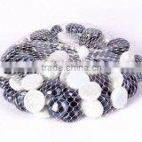 17-19mm Circle Mix Color Packed Glass Beads thumbnail-1