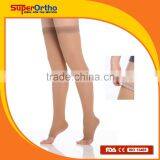 Medical Compression Stocking --- A6-004 Classic Thigh High Open Toes w/ Silicone Band