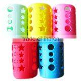 2016 Famous Glass Water Bottle Silicone Sleeve and Silicone Cap For Wholesale,BPA Free Glass Water Bottle With Silicone Sleeve thumbnail-3